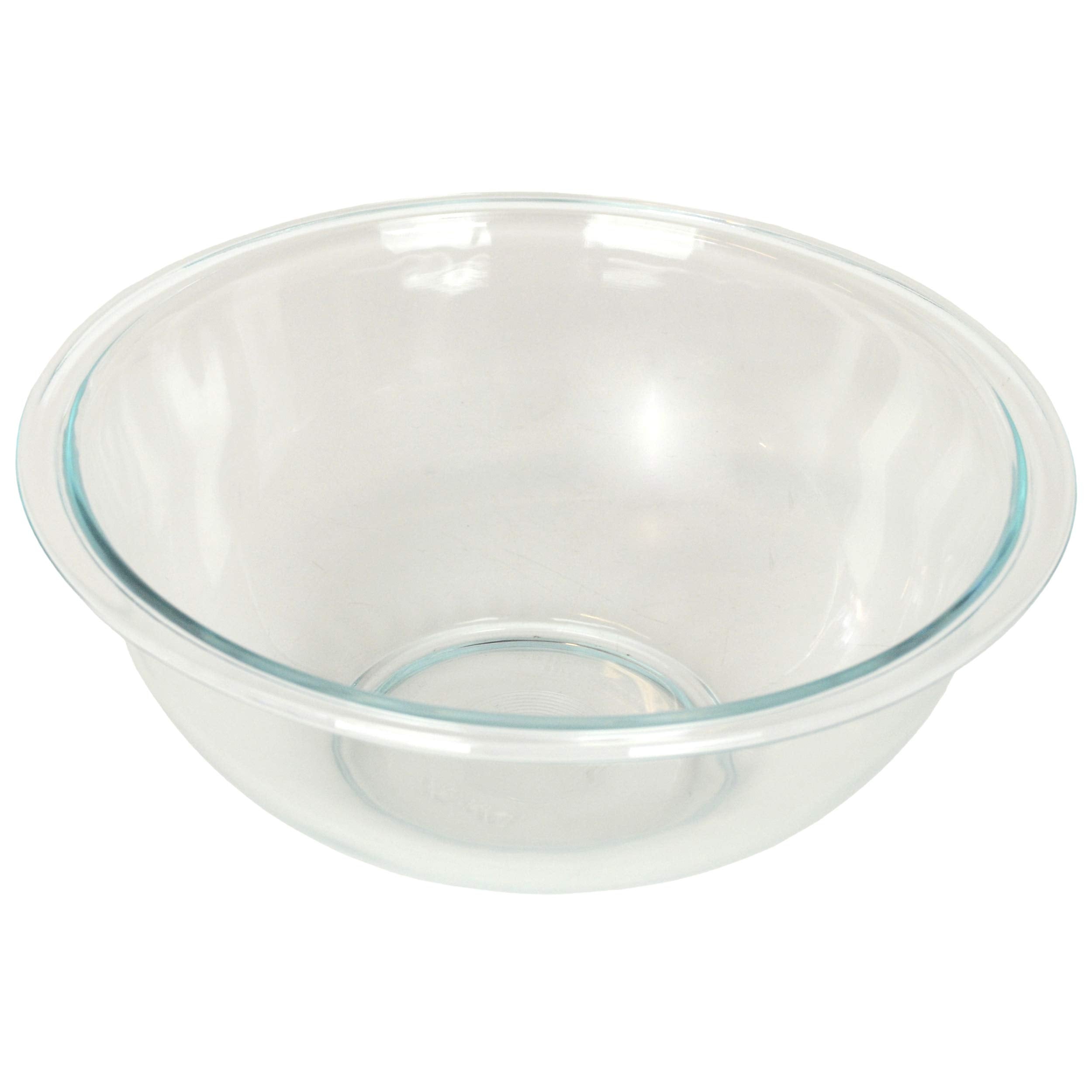 Pyrex (1 325 2.5Qt Glass Mixing Bowl, & (1) 325-Pc 2.5Qt Blue Mixing Bowl Lid Made In The Usa Made In The Usa